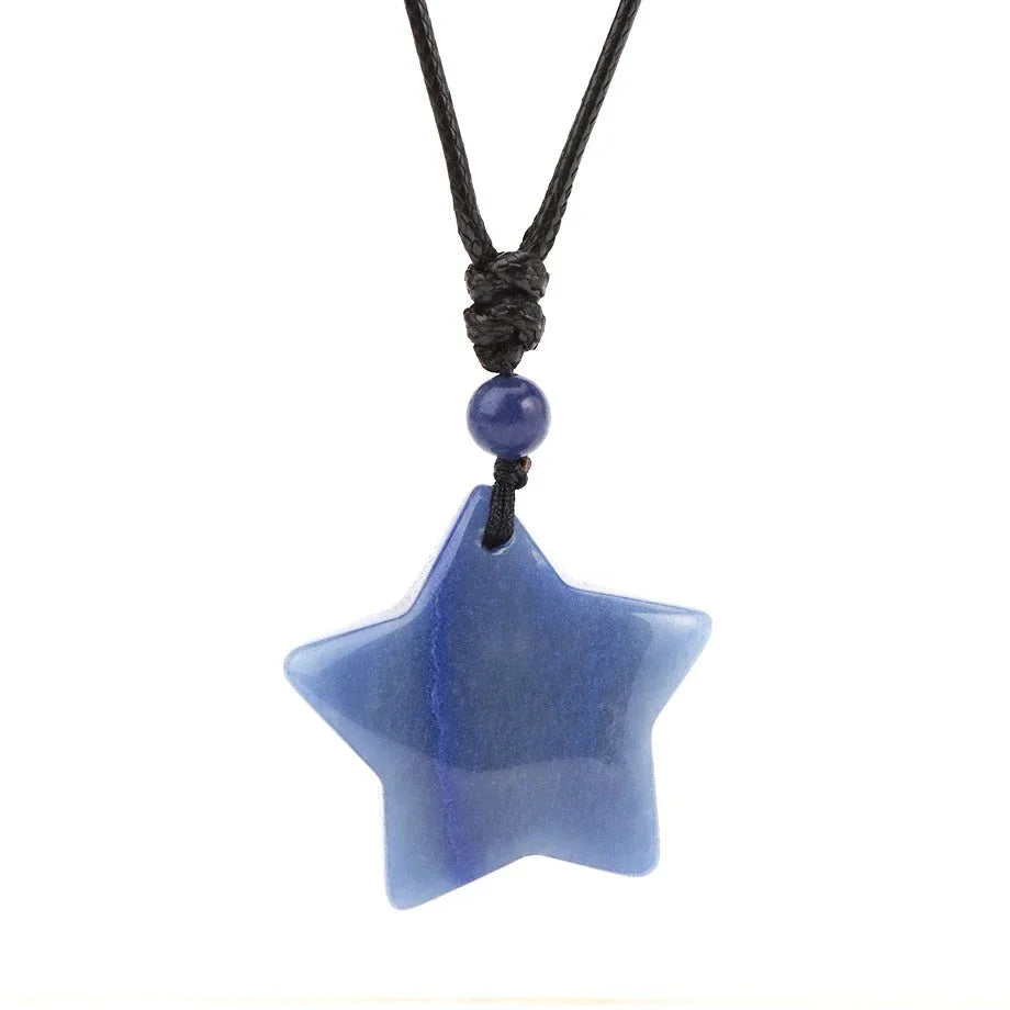 Tiger's Eye Necklace Star Pendant - Natural Gemstone Buddhist Jewelry | Buddhive