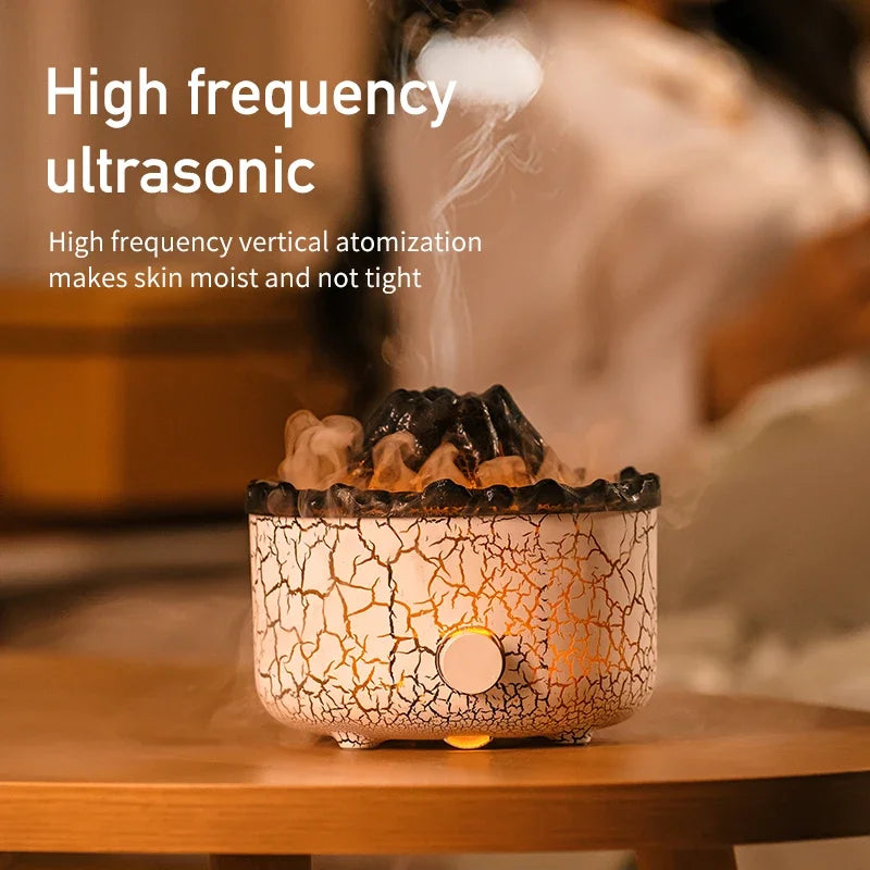 Essential Oil Diffuser Volcano Design - Ultrasonic Aromatherapy Humidifier 560ml | Buddhive