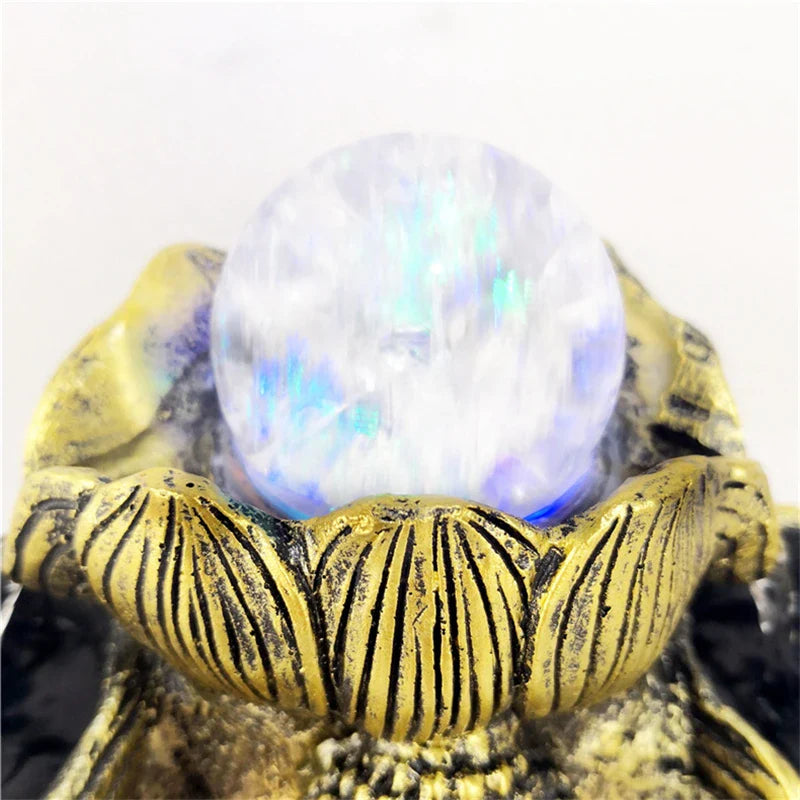 Buddha Fountain Indoor Zen Harmony Resin Tabletop Water Feature with LED | Buddhive