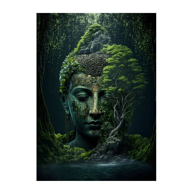 Buddha Poster Wall Art - Zen Meditation Canvas Print - Spiritual Home Decor | Buddhive