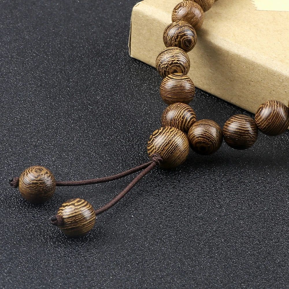 Tibetan Mala Necklace Natural Wood Beads 108 - Prayer Meditation Japa Mala | Buddhive