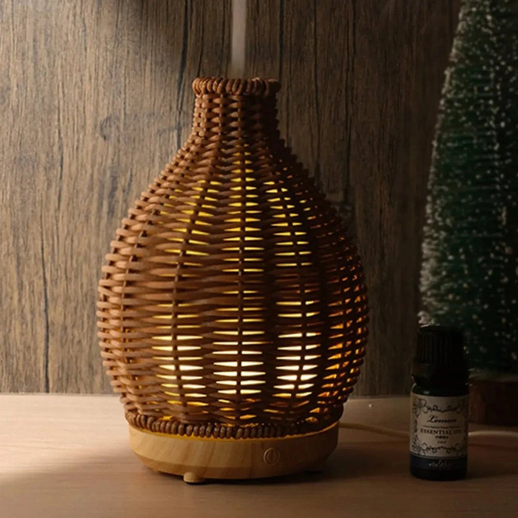 Essential Oil Diffuser Rustic Wood - Aromatherapy Ultrasonic Humidifier for Meditation | Buddhive