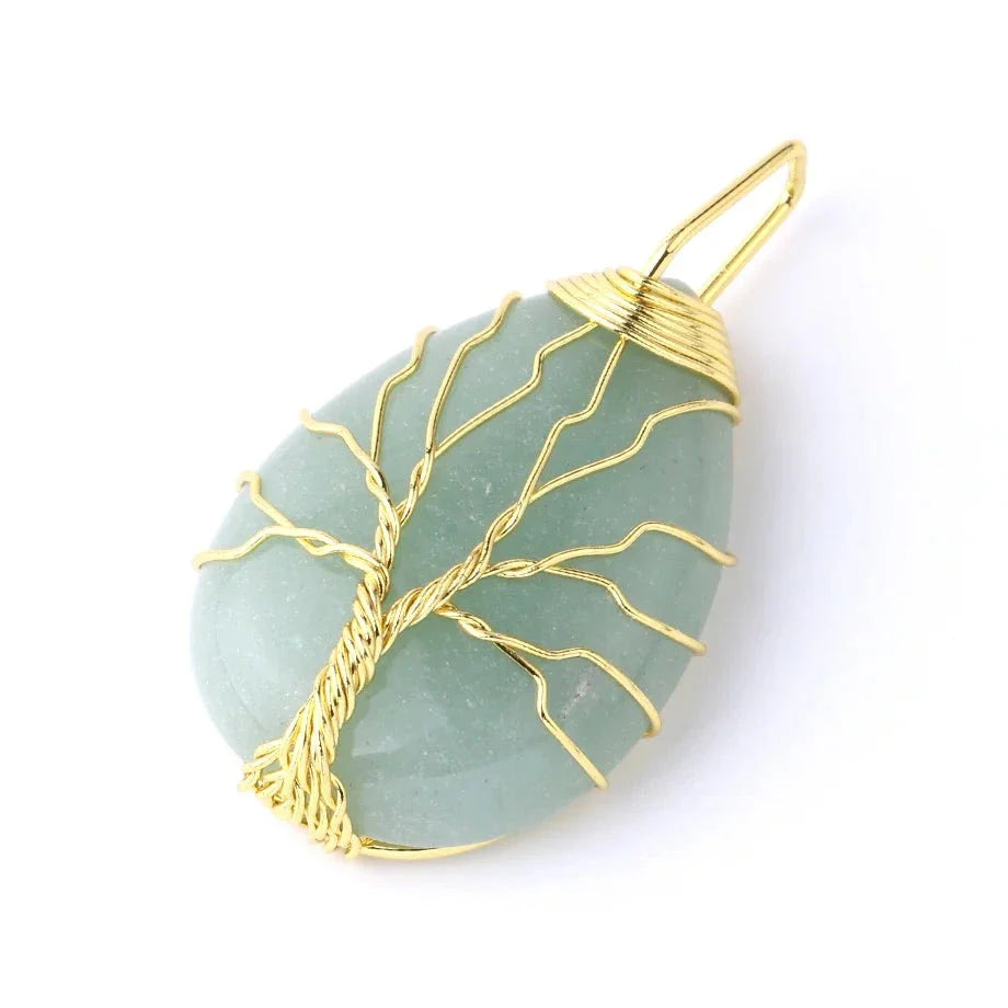 Amethyst Tree of Life Necklace - Copper Pendant Buddhist Jewelry | Buddhive
