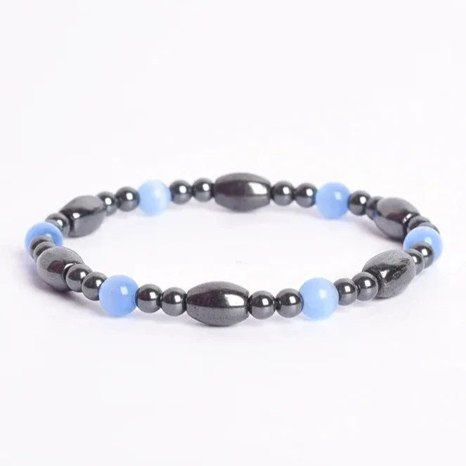 Sleep Bracelet Natural Stone Cat's Eye Magnetic Therapy for Rest & Relaxation | Buddhive
