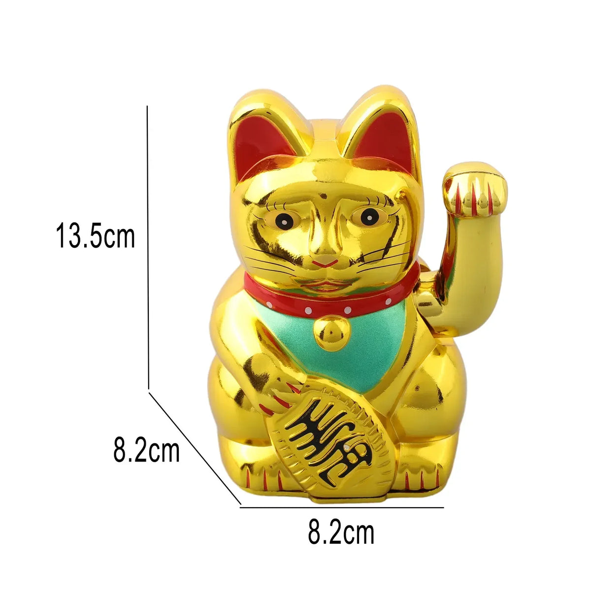 Maneki Neko Lucky Cat Automatic Waving Paw - Electric Fortune Cat Figurine | Buddhive