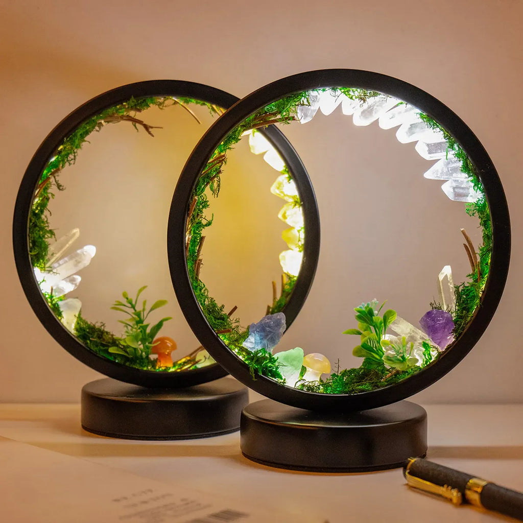 Quartz Crystal Lamp Natural Gemstone Bedside Night Light Zen Decor | Buddhive