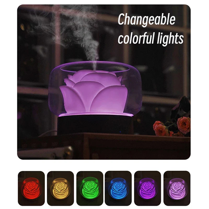 Lotus Flower Humidifier Essential Oil Diffuser - 1L Ultrasonic Aromatherapy Mist | Buddhive