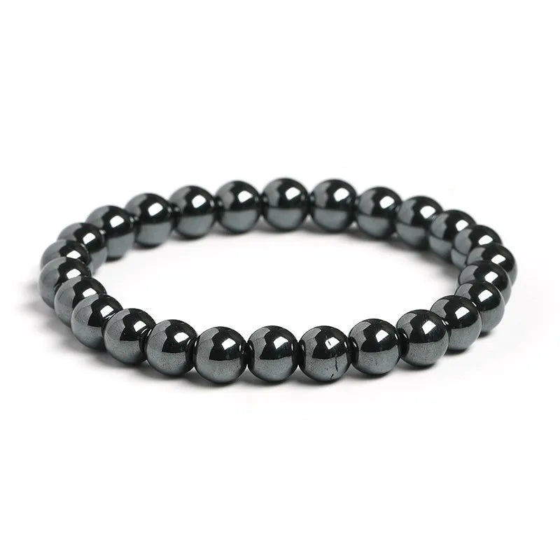 Hematite Protection Bracelet - Natural Stone Energy Shield - Grounding & Negativity Defense | Buddhive
