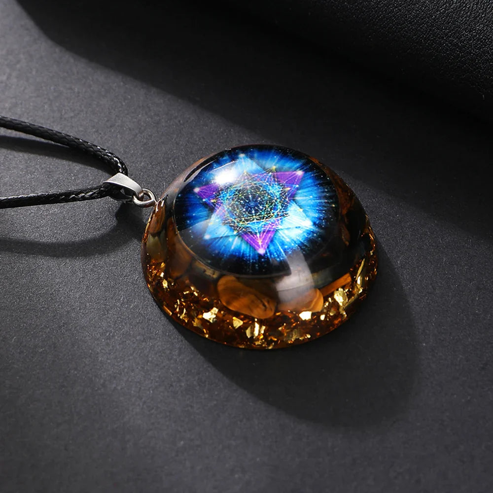 Orgonite Crystal Pendant - Natural Stone Energy Healing Necklace - Unisex Buddhist Jewelry | Buddhive