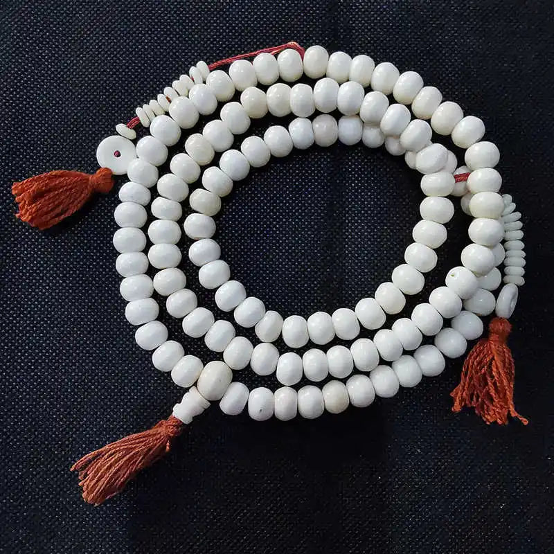 Tibetan Mala Beads 108 Yak Bone - Authentic Prayer Necklace for Meditation | Buddhive