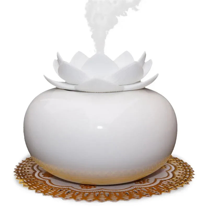 Lotus Flower Essential Oil Diffuser - Ultrasonic Aromatherapy Mist - 260ml | Buddhive