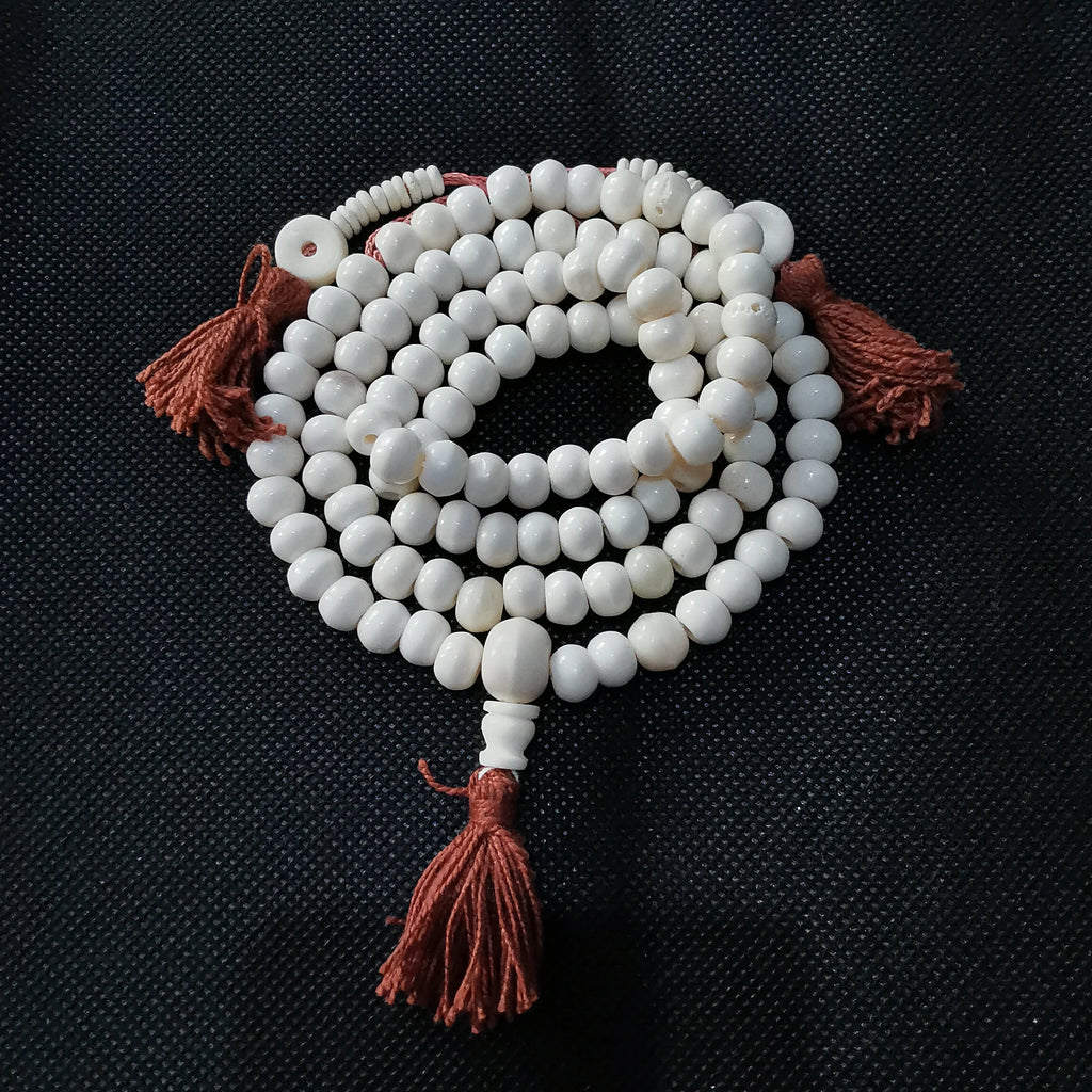 Tibetan Mala Beads 108 Yak Bone - Authentic Prayer Necklace for Meditation | Buddhive
