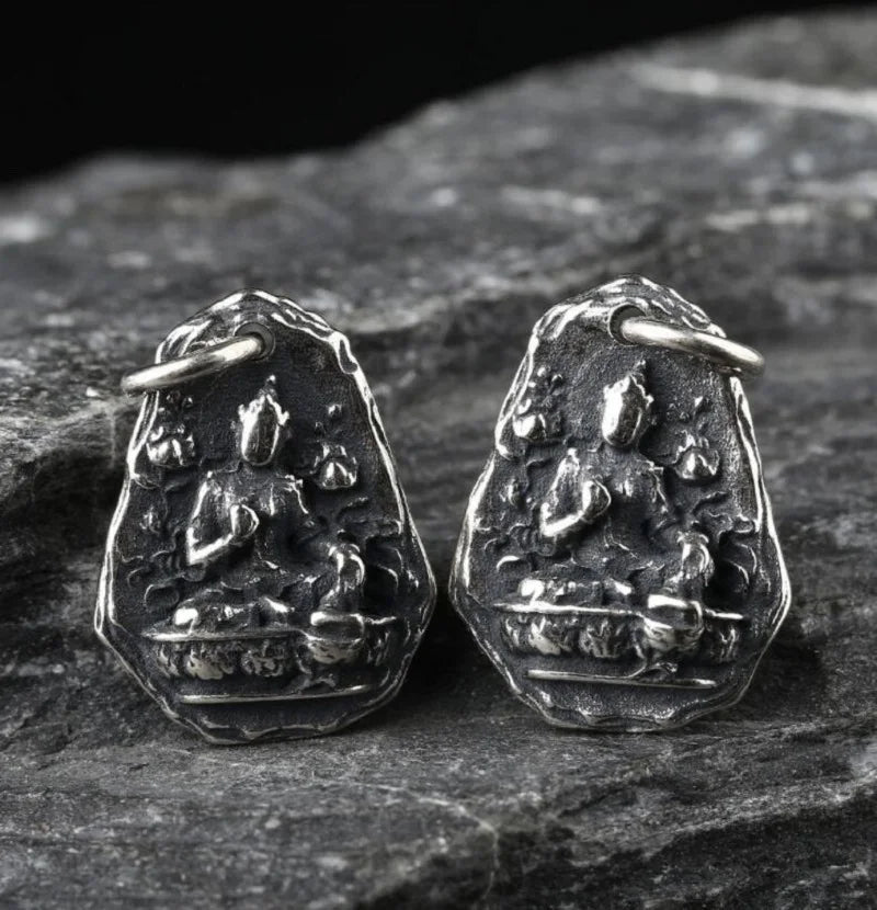Buddhist Amulet Necklace Sterling Silver - Good Luck Charm Pendant | Buddhive