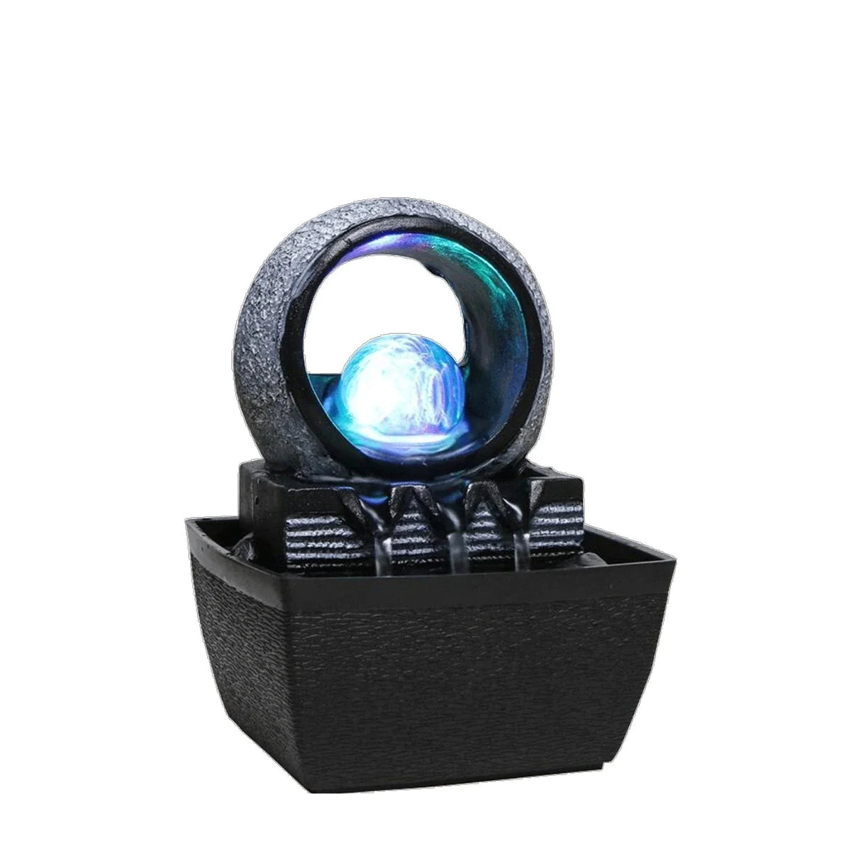Zen Water Fountain with Rotating Ball - Decorative Feng Shui Desktop Fountain | Buddhive