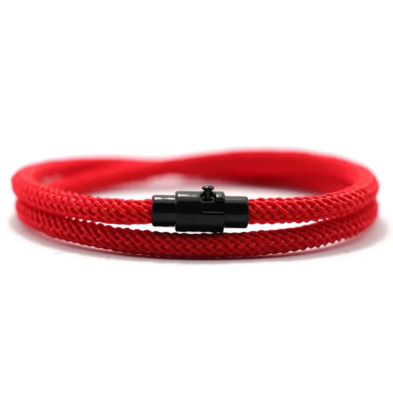 Red String Bracelet Buddhist Protection Cord - Stainless Steel Clasp - Adjustable | Buddhive