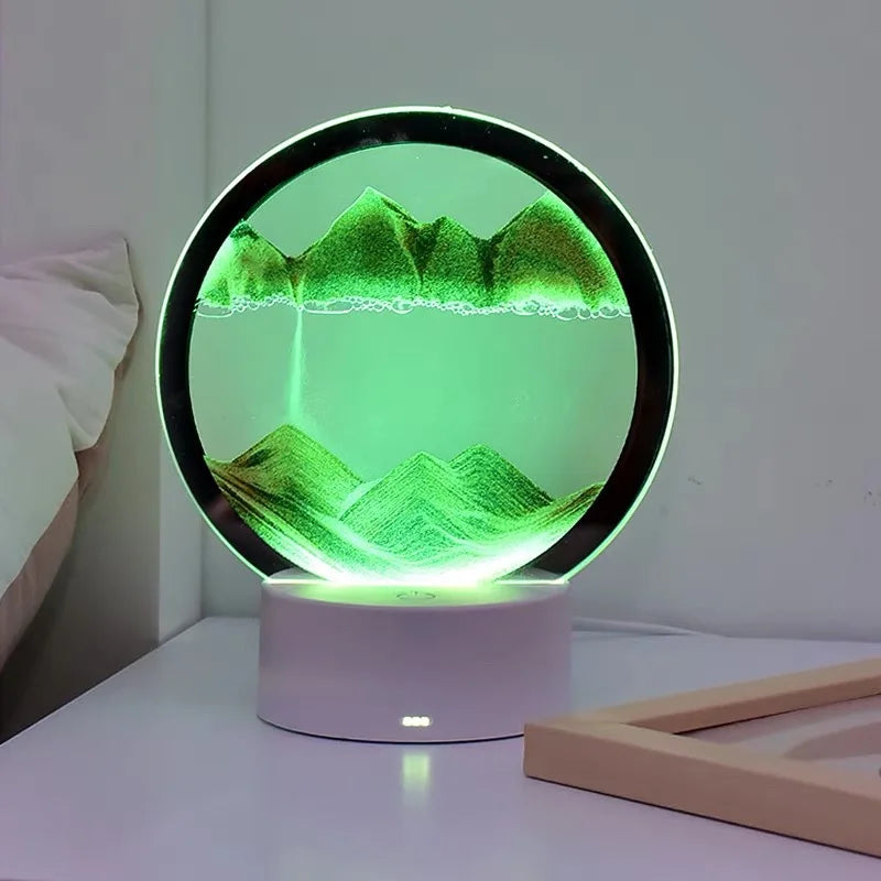 Sand Lamp LED - Glass Stone Zen Table Lamp for Meditation & Home Decor | Buddhive