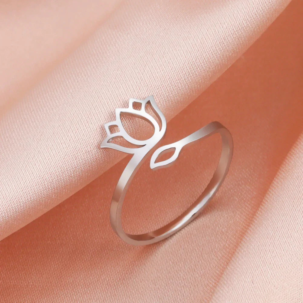 Lotus Flower Ring Sterling Silver - Buddhist Jewelry for Meditation & Mindfulness | Buddhive