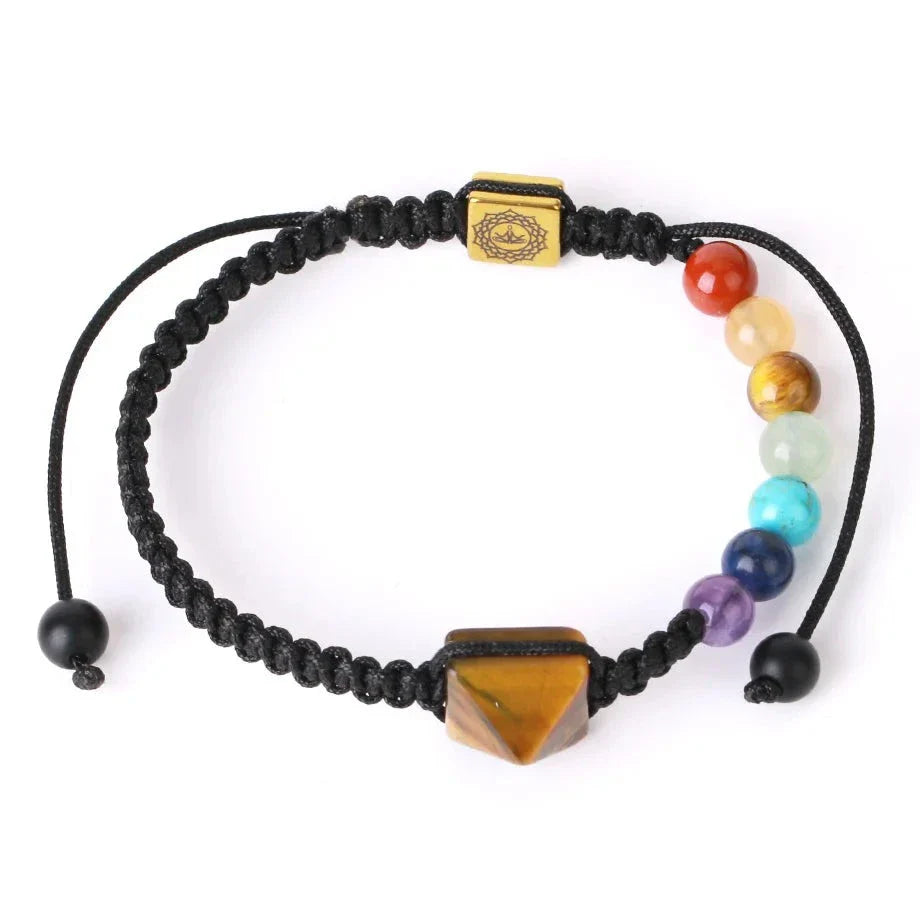 7 Chakra Bracelet for Women - Meditation Charm Crystal Copper Beaded | Buddhive