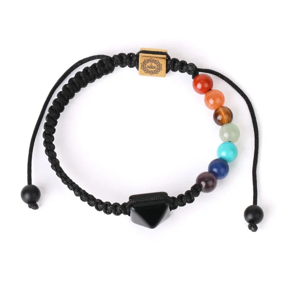 7 Chakra Bracelet for Women - Meditation Charm Crystal Copper Beaded | Buddhive