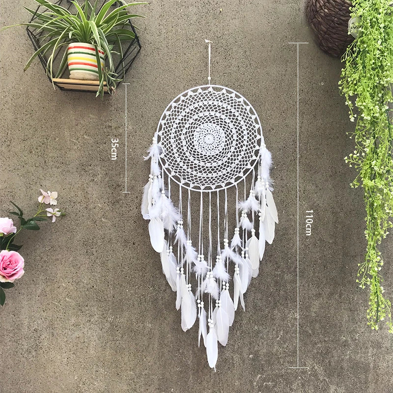 LED Dream Catcher with Lights - Handcrafted Boho Wall Decor - Bedroom & Meditation Space | Buddhive