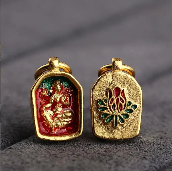 Tibetan Jambhala Amulet 925 Sterling Silver - Buddhist Wealth & Prosperity Talisman | Buddhive