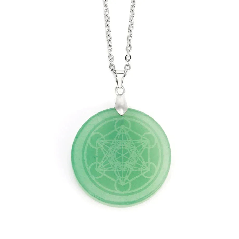 Chakra Necklace Natural Stone Engraved Pendant - 7 Chakra Healing Jewelry | Buddhive