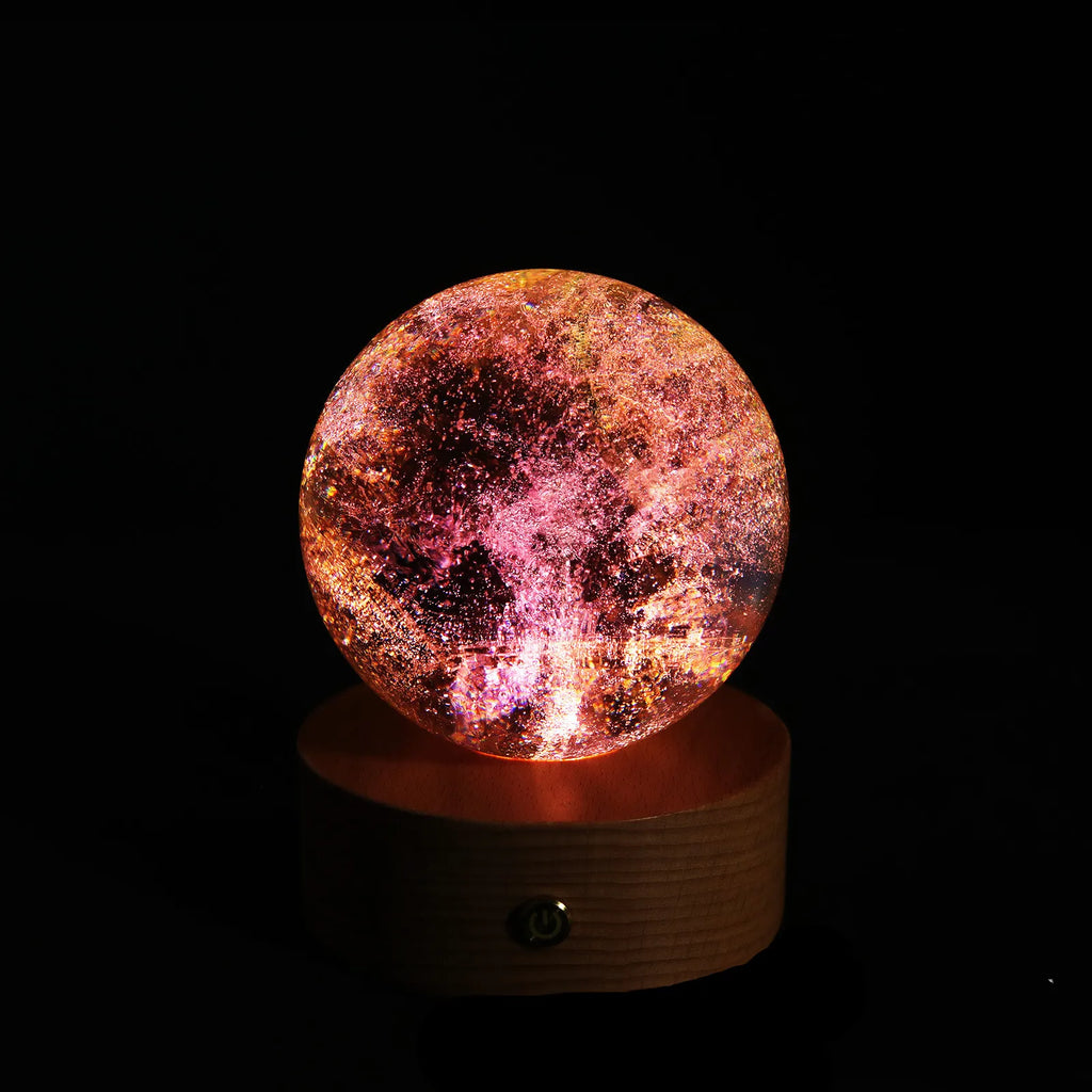7 Chakra LED Crystal Ball Lamp - Color Changing Meditation Light for Spiritual Decor | Buddhive