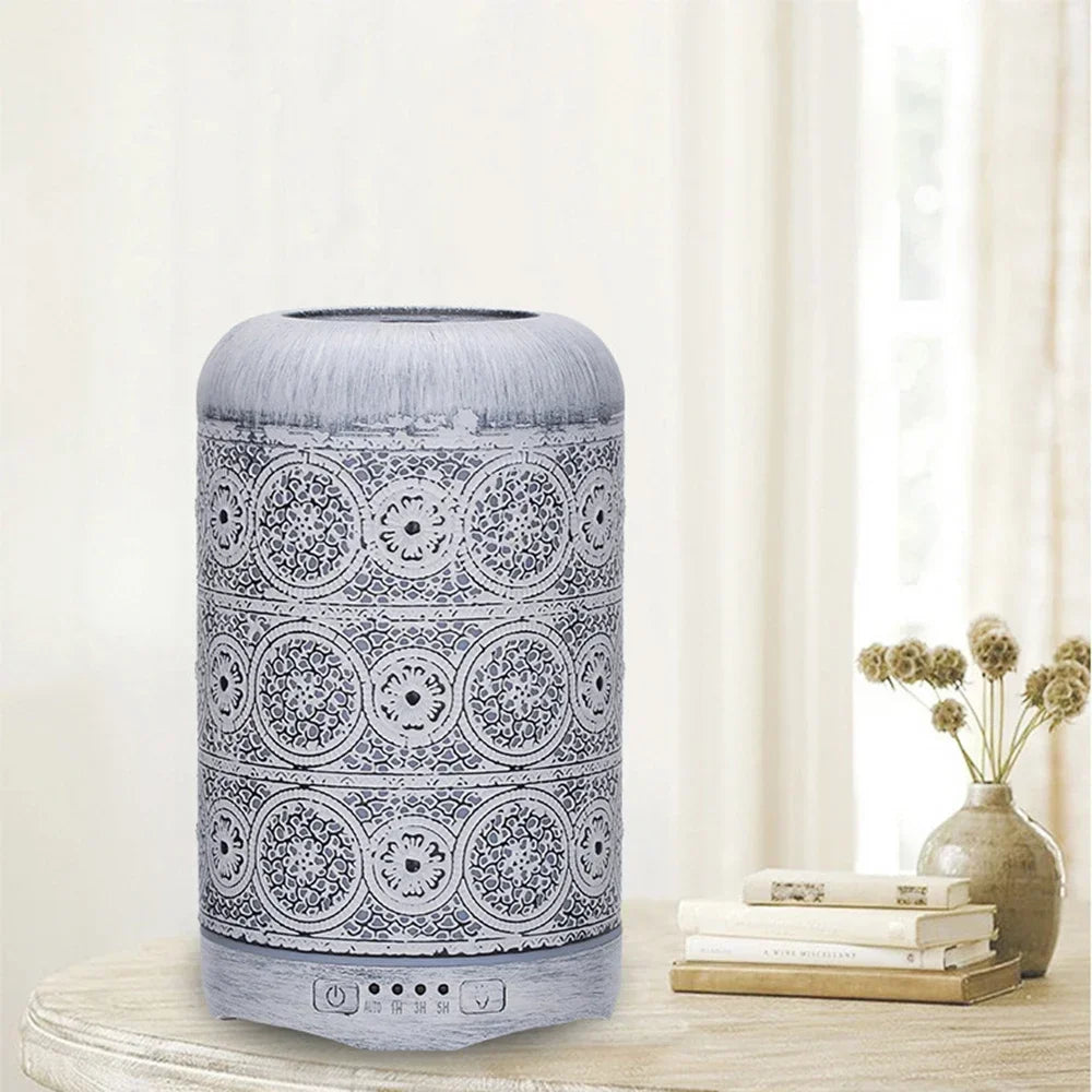 Essential Oil Diffuser Buddhist Ultrasonic Aromatherapy 240ml - Metal & ABS Design | Buddhive