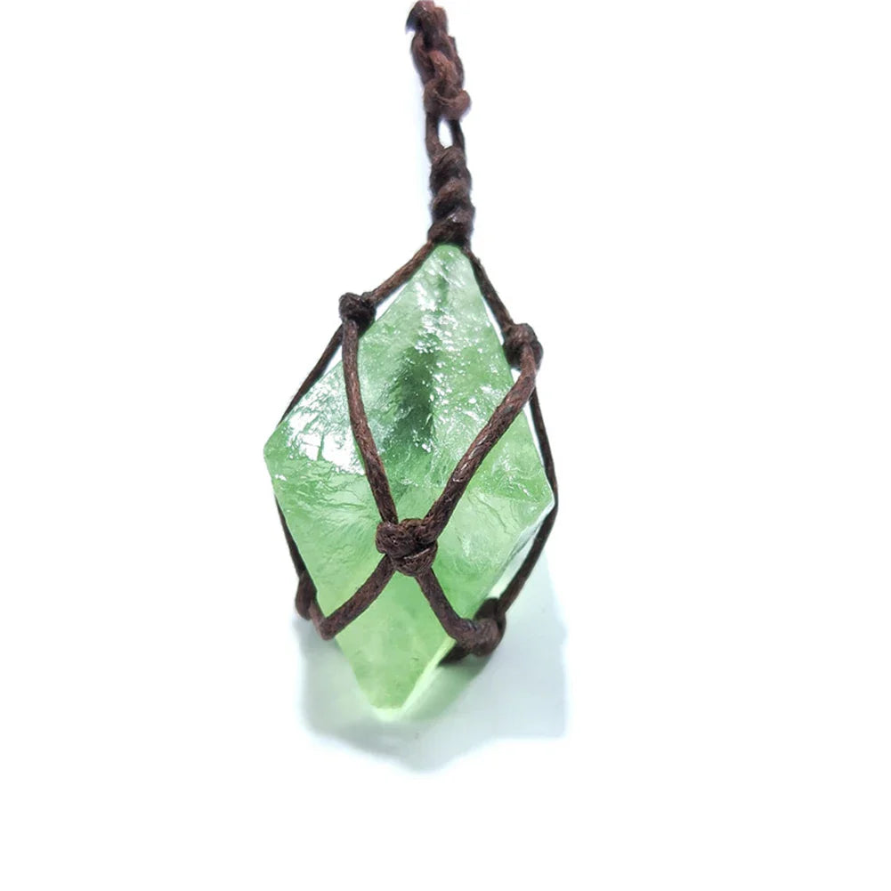 Emerald Natural Stone Necklace - Authentic Gemstone Buddhist Jewelry for Healing & Energy | Buddhive