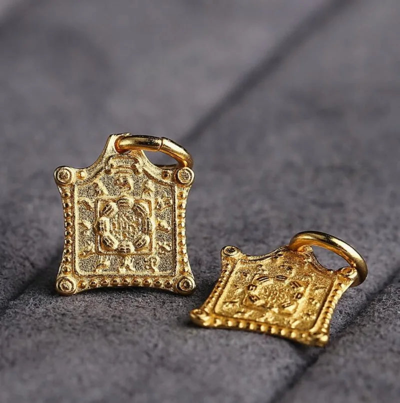 Tibetan Buddhist Amulet Charm - 925 Sterling Silver Protection Pendant | Buddhive