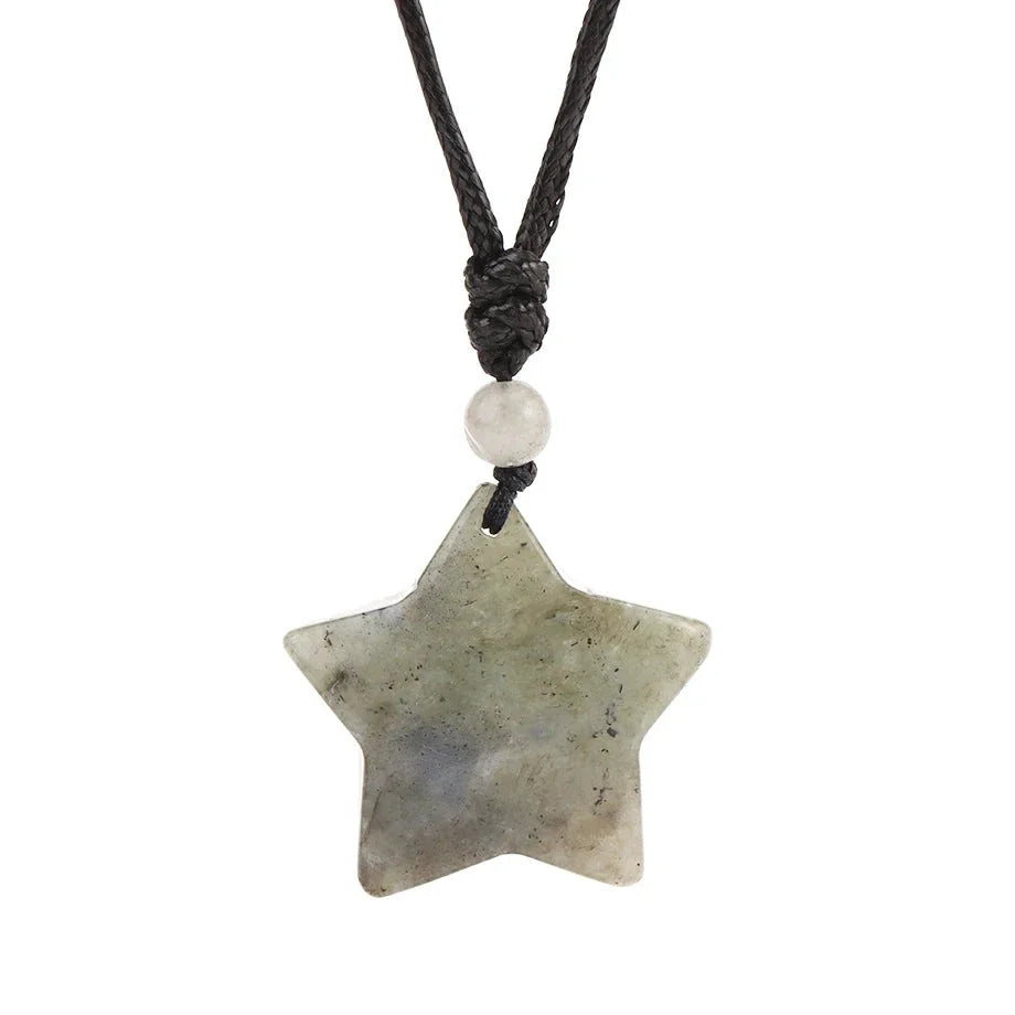 Tiger's Eye Necklace Star Pendant - Natural Gemstone Buddhist Jewelry | Buddhive