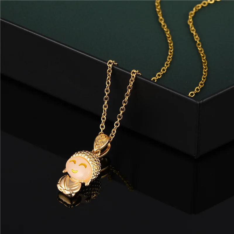 Buddha Necklace Pendant for Women - Cute Laughing Buddha Charm - Buddhist Jewelry | Buddhive