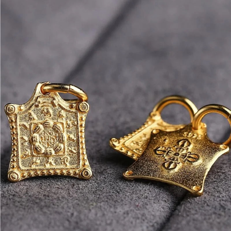 Tibetan Buddhist Amulet Charm - 925 Sterling Silver Protection Pendant | Buddhive