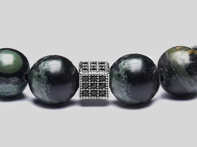 Sparrow Stone Bracelet - Natural Gemstone Purification & Serenity - 8mm Beads | Buddhive