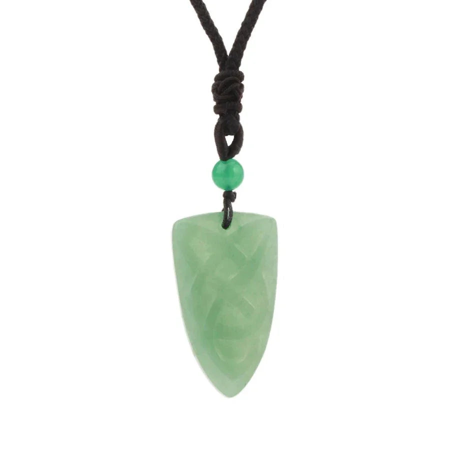 Natural Stone Necklace with Nautical Knot - Buddhist Gemstone Jewelry for Men & Women | Buddhive