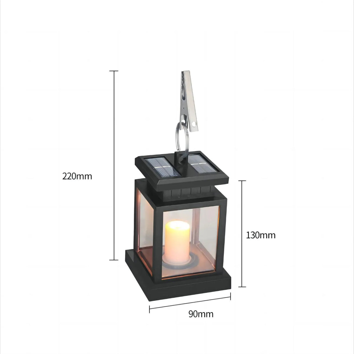 Japanese Temple Lantern Solar LED Outdoor Garden Light - Weather Resistant Zen Decor | Buddhive
