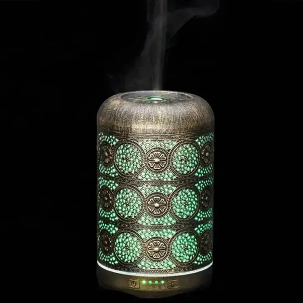 Essential Oil Diffuser Buddhist Ultrasonic Aromatherapy 240ml - Metal & ABS Design | Buddhive