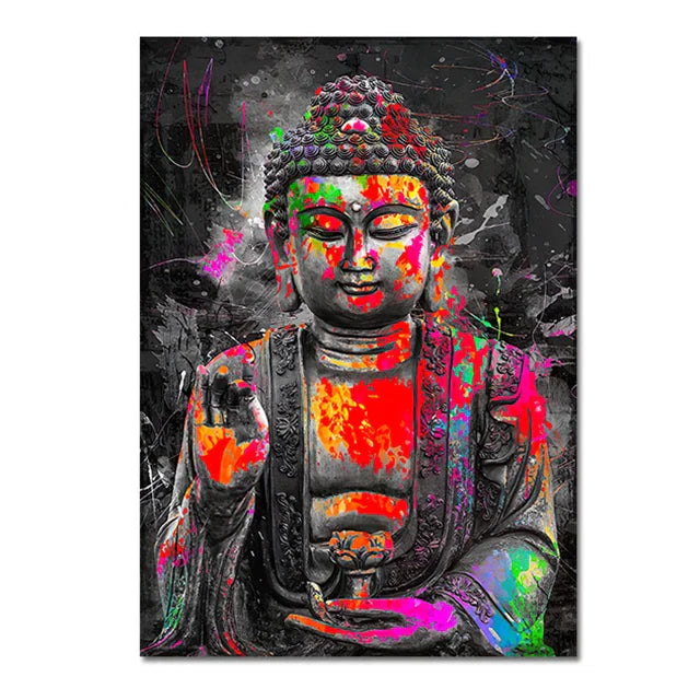 Buddha Poster Wall Art - Zen Meditation Canvas Print - Spiritual Home Decor | Buddhive