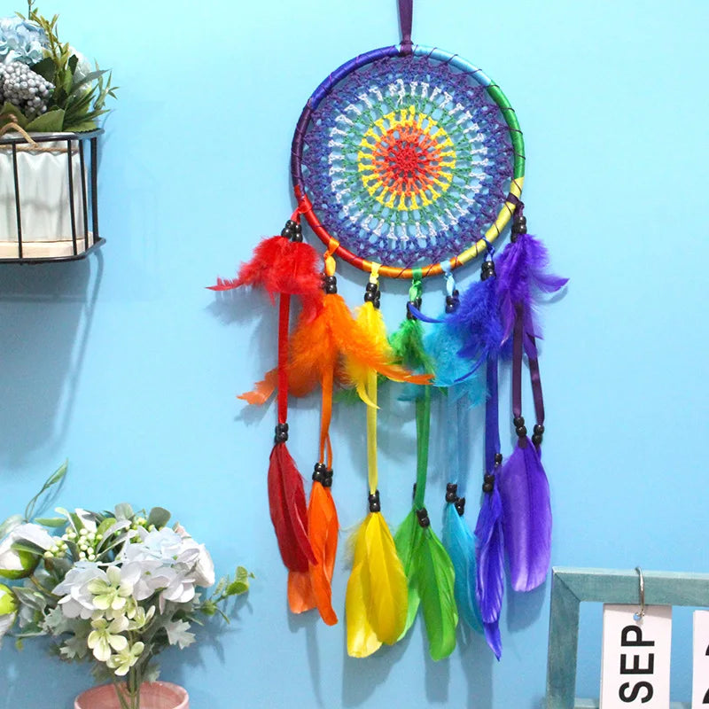 Chakra Dreamcatcher Wall Hanging - 7 Chakra Spiritual Decor - Handmade Design | Buddhive