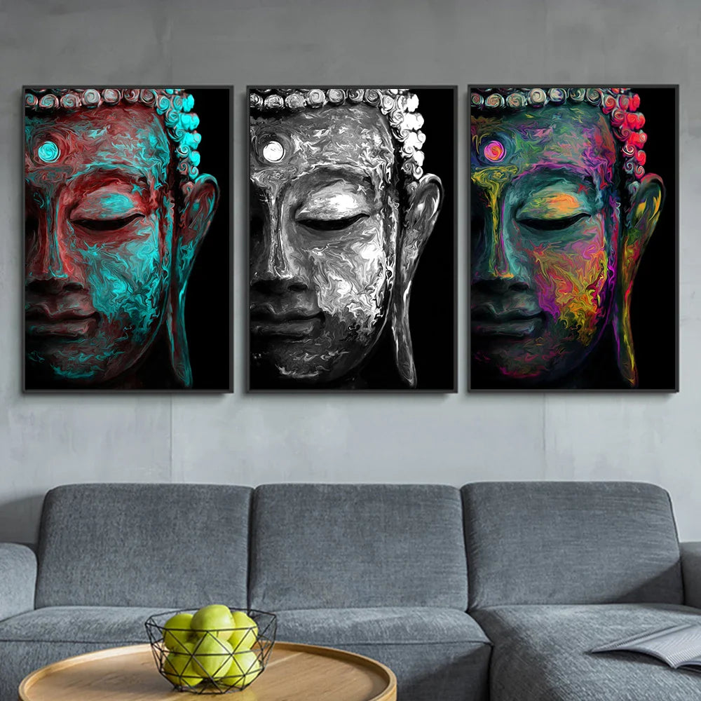 Buddha Poster Wall Art - Zen Meditation Canvas Print - Spiritual Home Decor | Buddhive