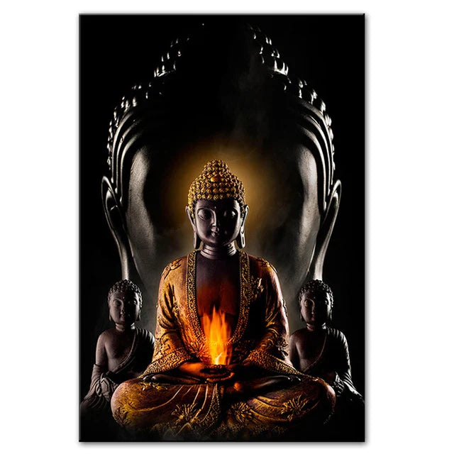 Buddha Poster Wall Art - Zen Meditation Canvas Print - Spiritual Home Decor | Buddhive