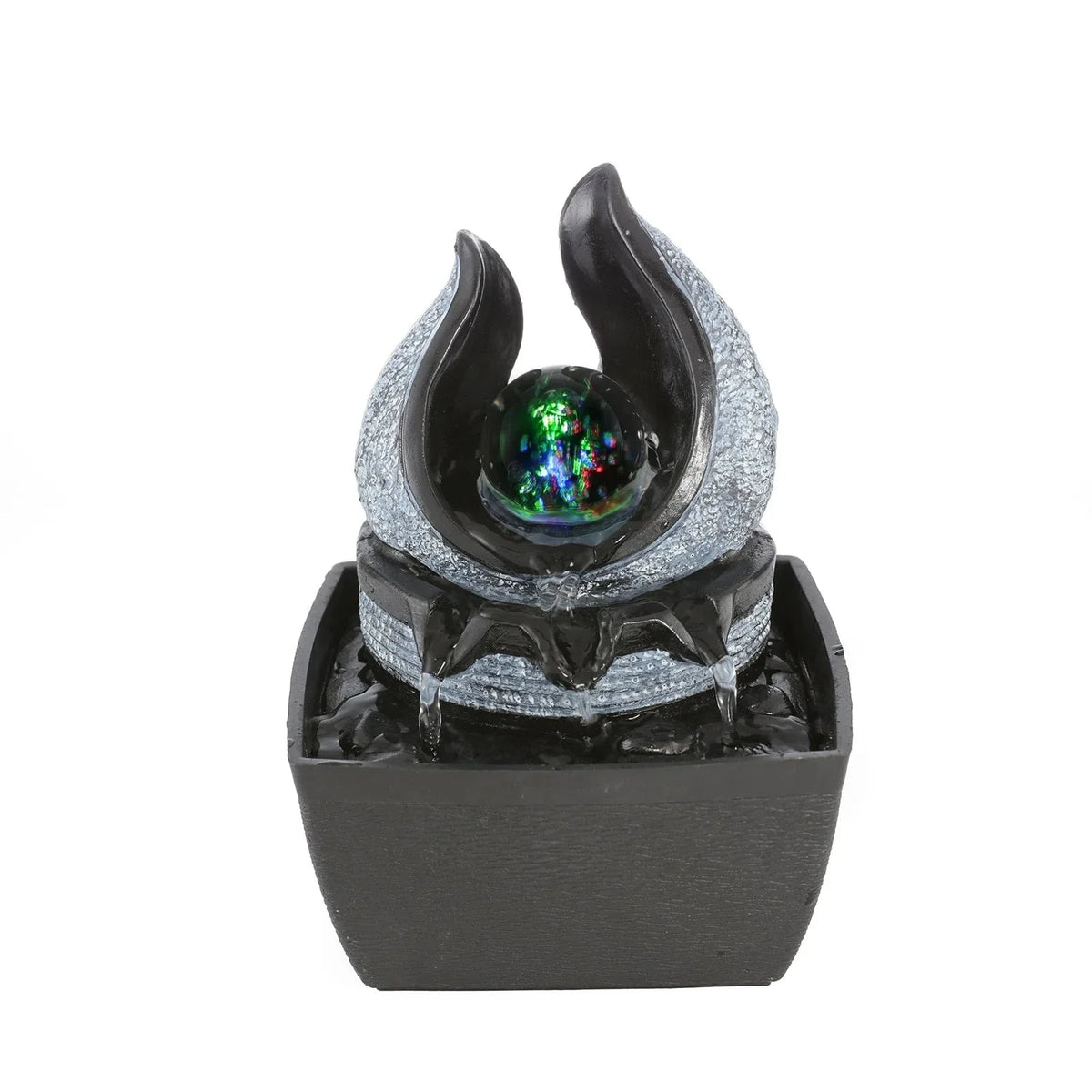 Zen Water Fountain with Rotating Ball - Decorative Feng Shui Desktop Fountain | Buddhive