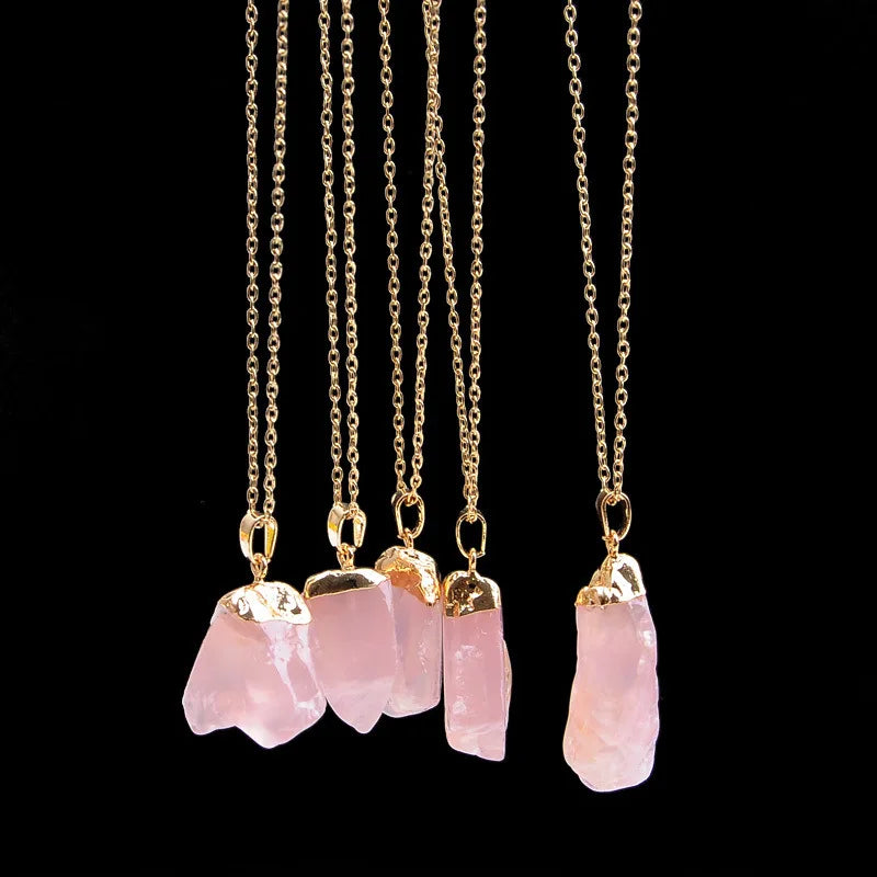 Crystal Stone Necklace - Natural Gemstone Buddhist Jewelry for Meditation & Style | Buddhive