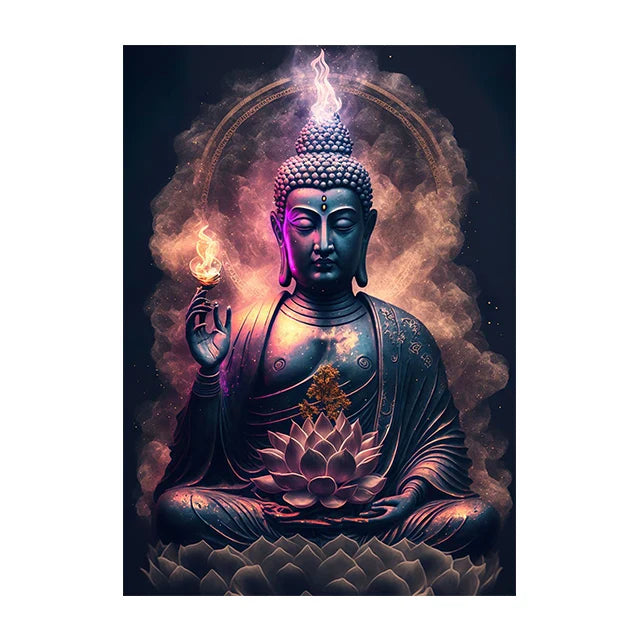 Buddha Poster Wall Art - Zen Meditation Canvas Print - Spiritual Home Decor | Buddhive