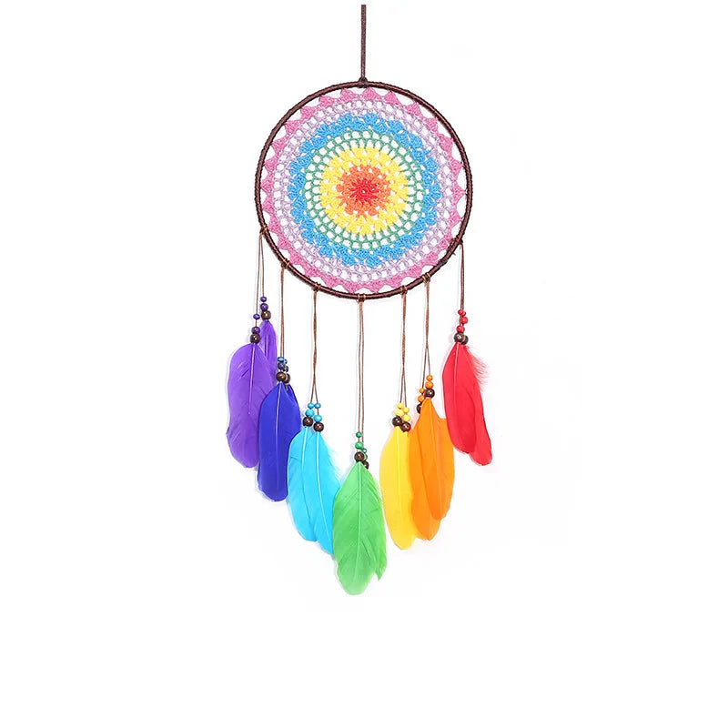 7 Chakra Dreamcatcher Metal Wall Hanging - Spiritual Energy Balancing Decor | Buddhive