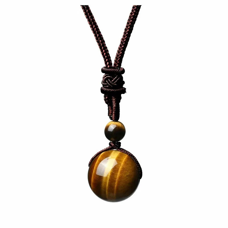 Blue Tiger Eye Stone Necklace - Natural Gemstone Buddhist Jewelry for Women | Buddhive