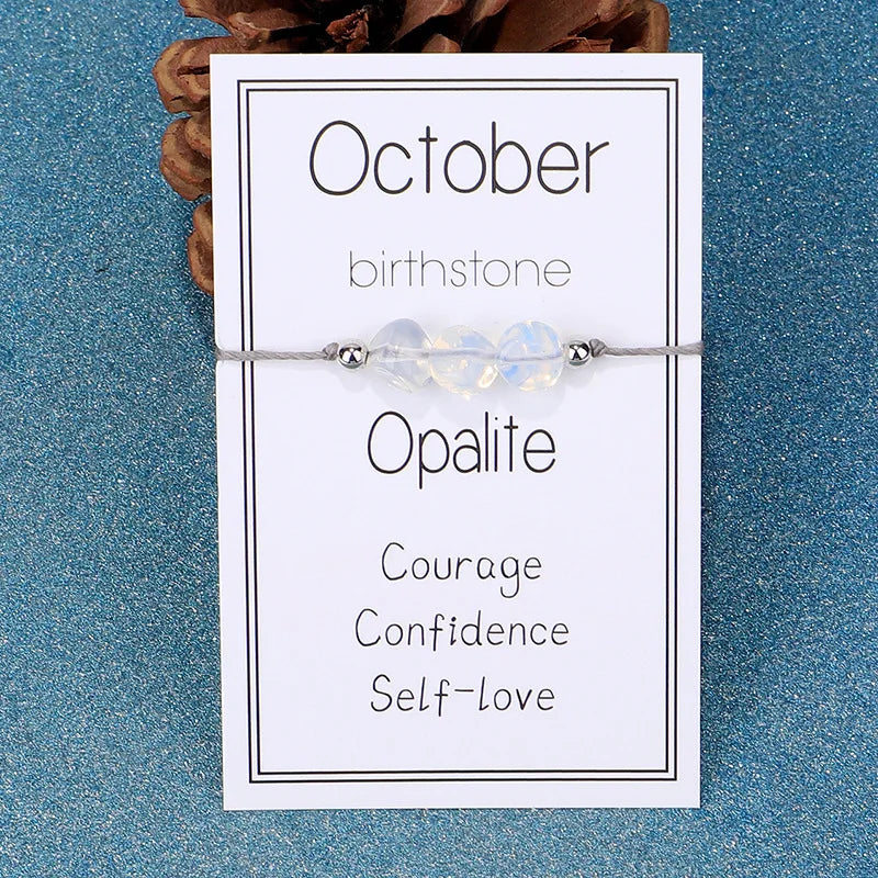 Birthstone Bracelet Natural Gemstone - Personalized by Birth Month | Buddhive
