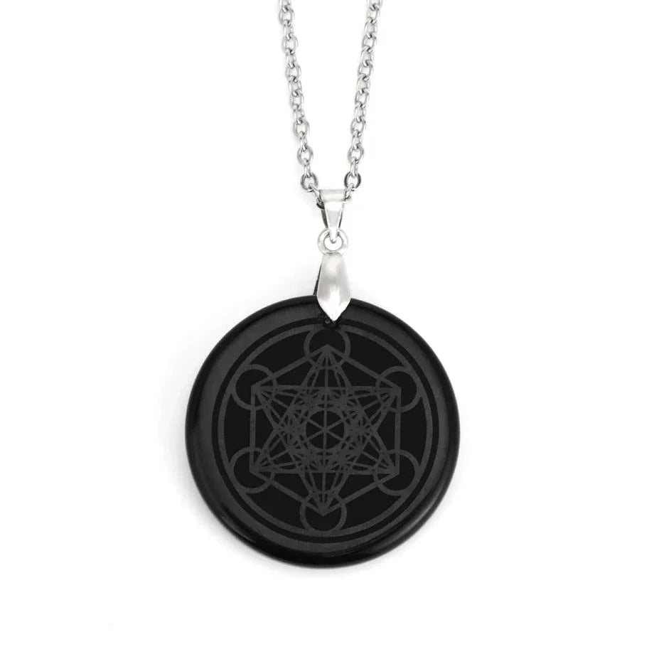 Chakra Necklace Natural Stone Engraved Pendant - 7 Chakra Healing Jewelry | Buddhive