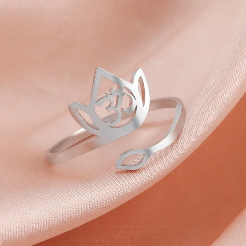Lotus Flower Ring Sterling Silver - Buddhist Jewelry for Meditation & Mindfulness | Buddhive