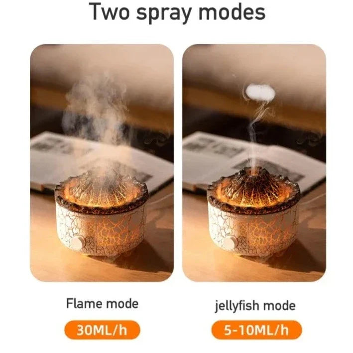 Essential Oil Diffuser Volcano Design - Ultrasonic Aromatherapy Humidifier 560ml | Buddhive